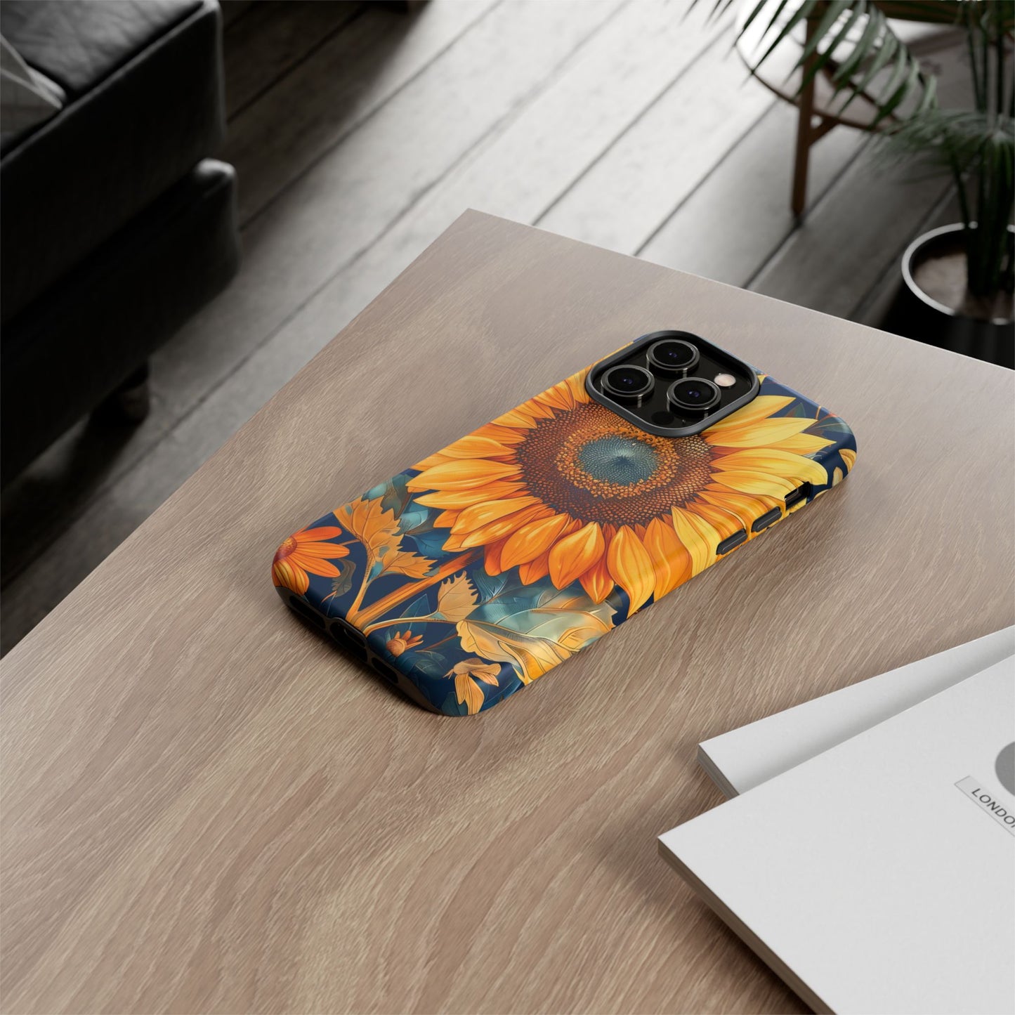 Sunflower Phone Case - Floral Design for Nature Lovers, Cute Spring Accessory, Gift for Her, Eco-Friendly Cover