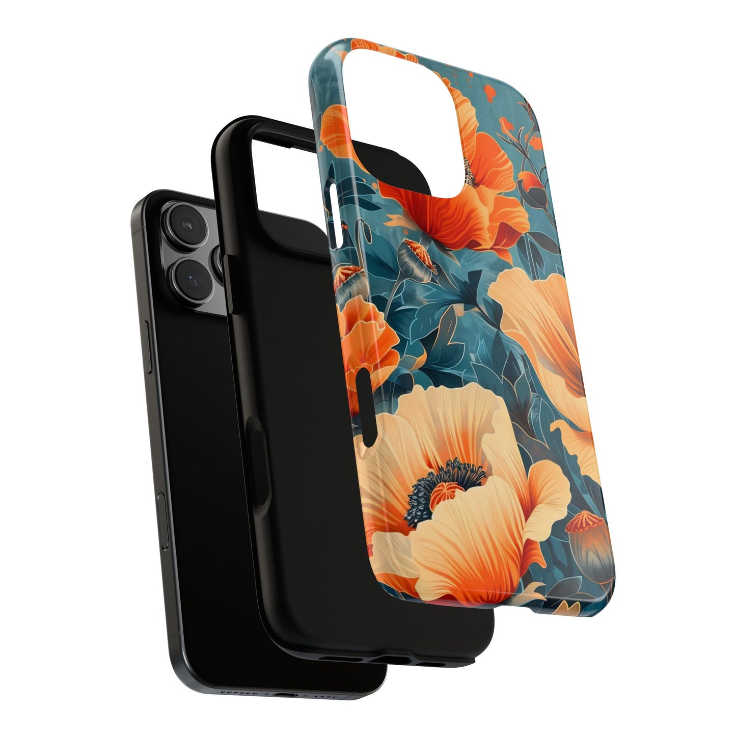 Floral Phone Case, Tough Cases for Protection and Style, Spring Aesthetic, Gift for Her, Phone Accessory for Nature Lovers