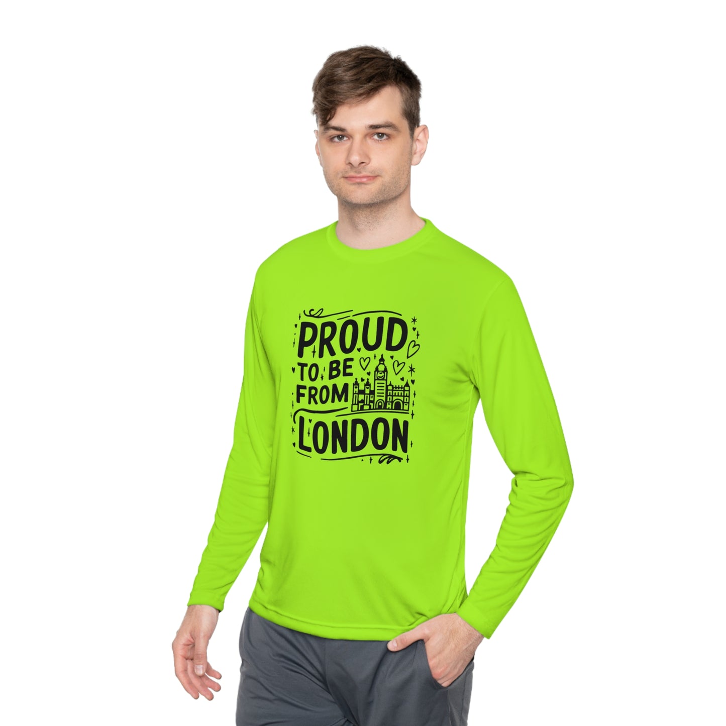 Unisex Lightweight Long Sleeve Tee - Proud to be from London