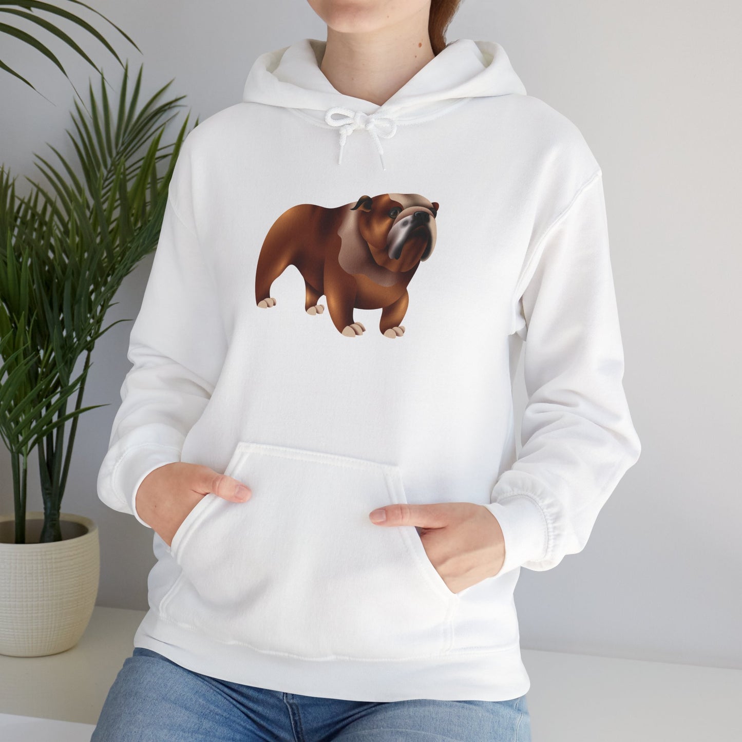 Unisex Heavy Blend™ Hooded Sweatshirt - Adorable British Dog