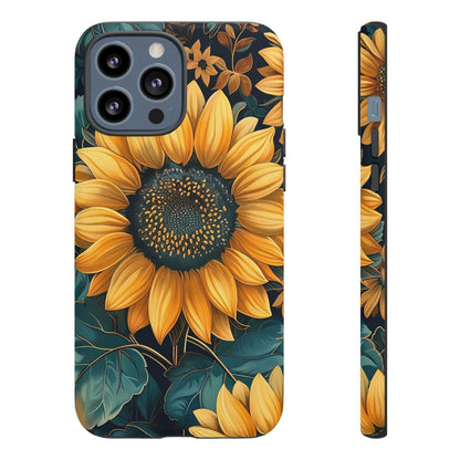 Sunflower Phone Case - Bright Floral Design, Stylish Tough Cover for Sunflower Lovers, Gift for Plant Enthusiasts, Mom Gift, Nature Lovers
