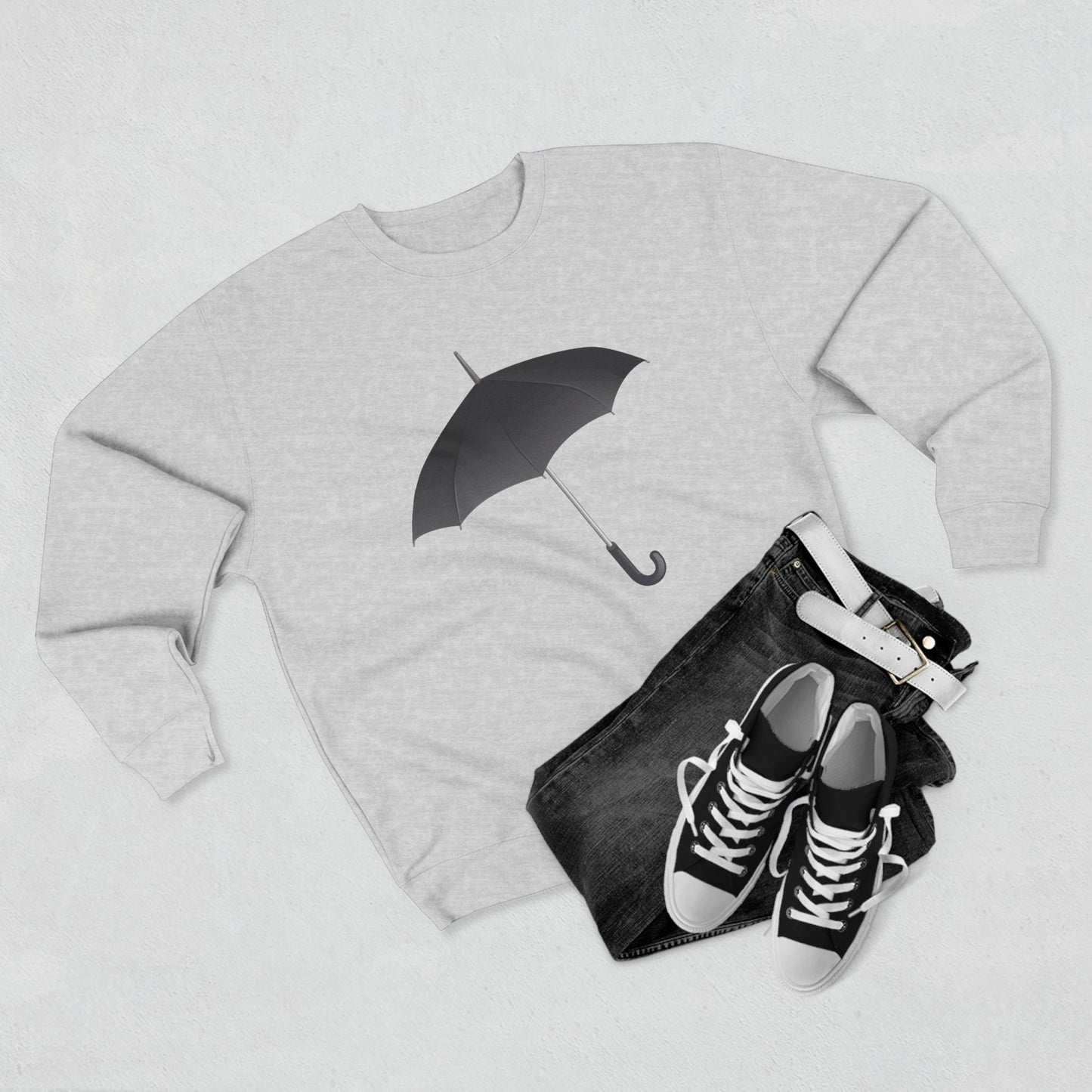 Unisex Crewneck Sweatshirt - Regal Royal Umbrella