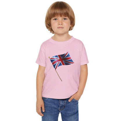 British Flag Toddler T-shirt - Cute Tee for Kids, Perfect for Celebrations and Everyday Wear