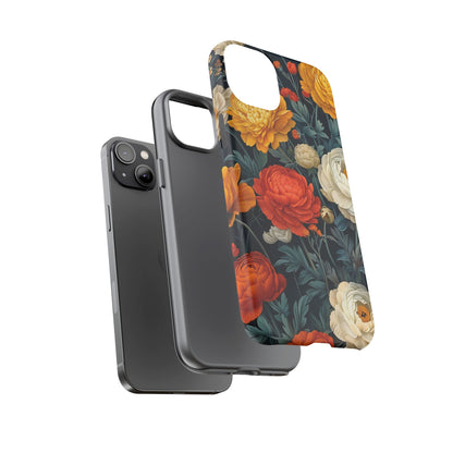 Floral Tough Case for Phones | Durable Floral Phone Cover, Boho Chic, Unique Gift for Her, Phone Protection, Flower Design