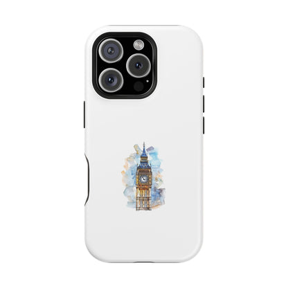 Artistic Magnetic Phone Cases with Iconic Designs, Unique Cell Phone Cover, London Tower Case, Gift for Travelers, Customizable Art Cases
