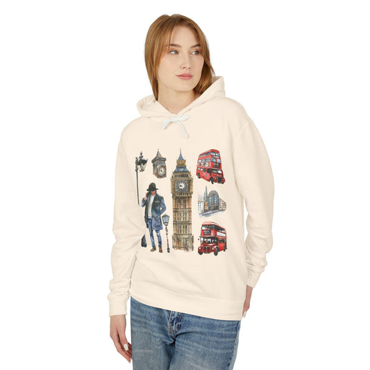 Unisex Lightweight Hooded Sweatshirt - Historic and Iconic - England’s Finest Symbols