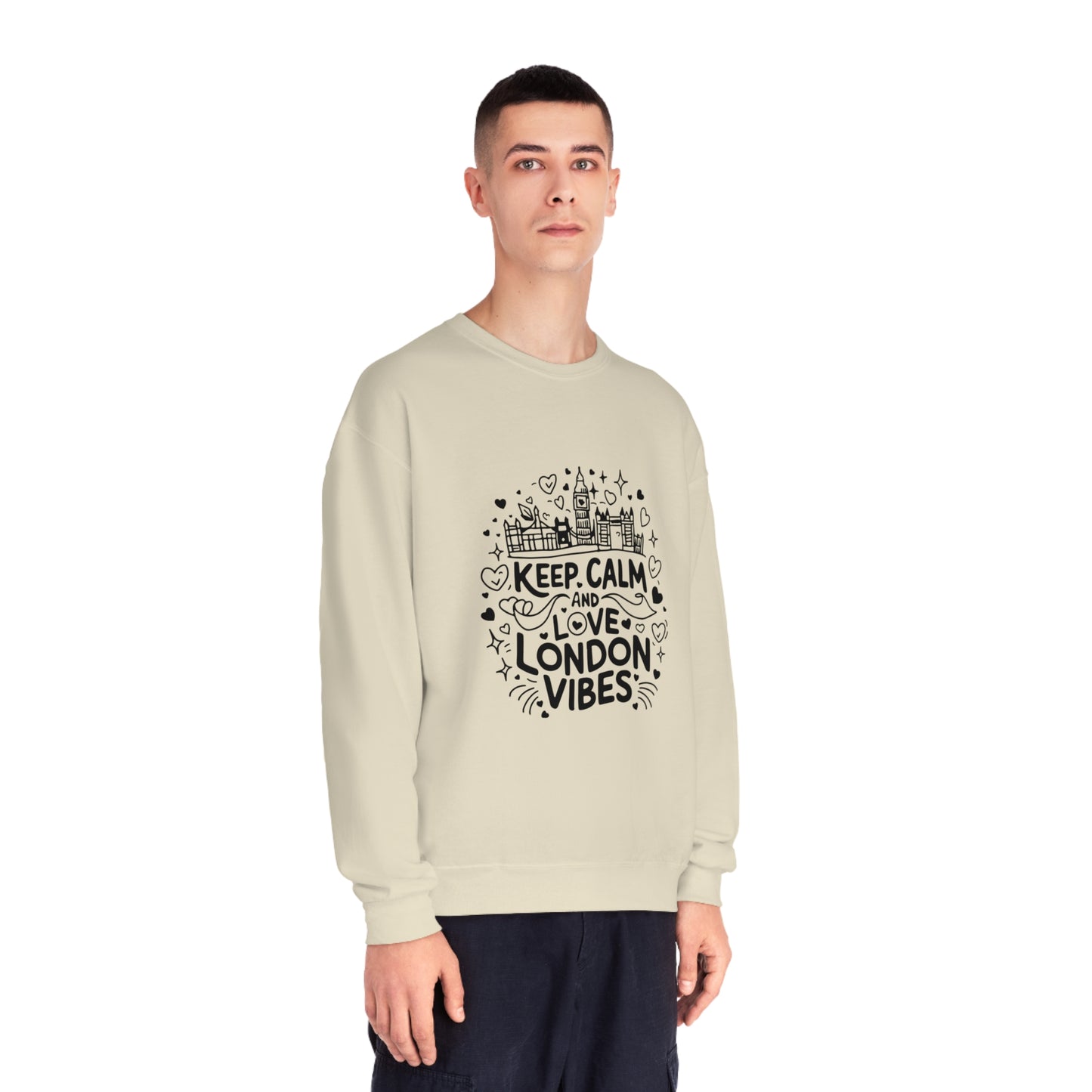 Unisex NuBlend® Crewneck Sweatshirt - Keep Calm and Love London Vibes