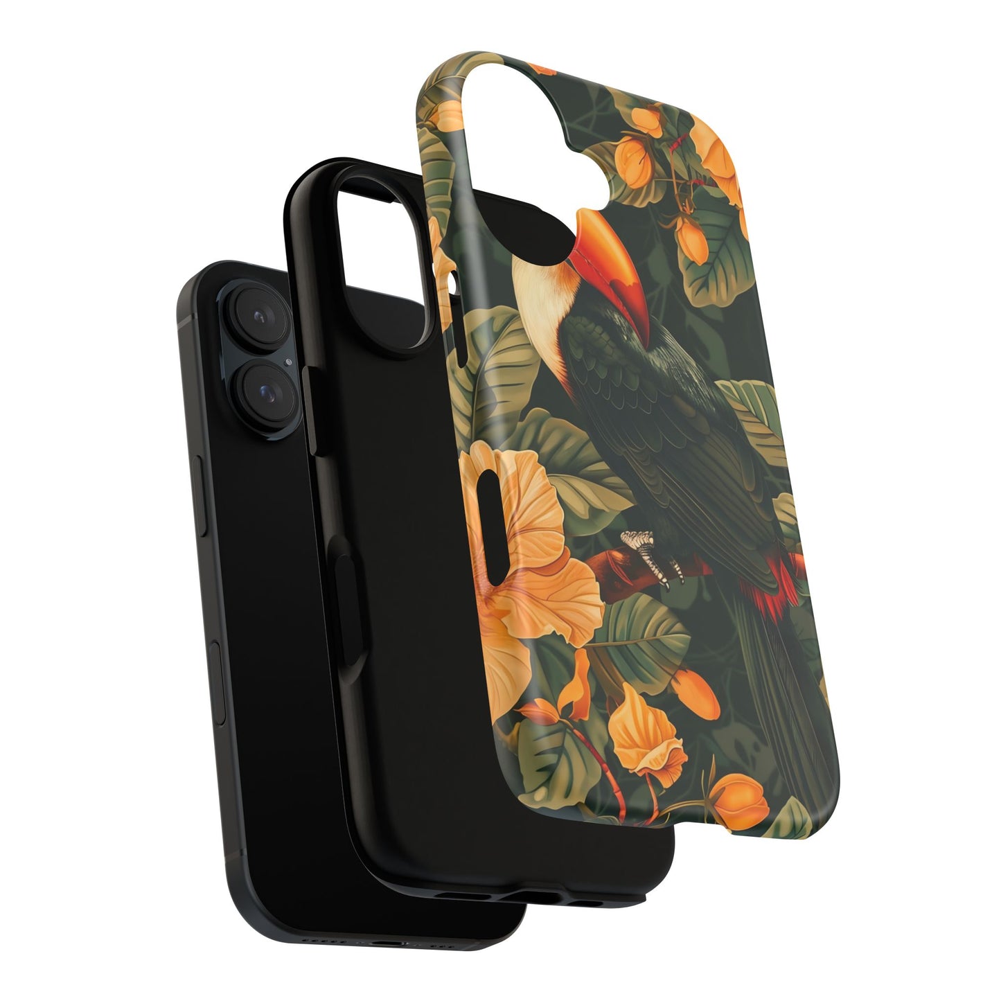 Tropical Toucan Phone Case, Exotic Bird Cover, Nature Lover Gift, Eco-Friendly Design, Customizable Tech Accessory