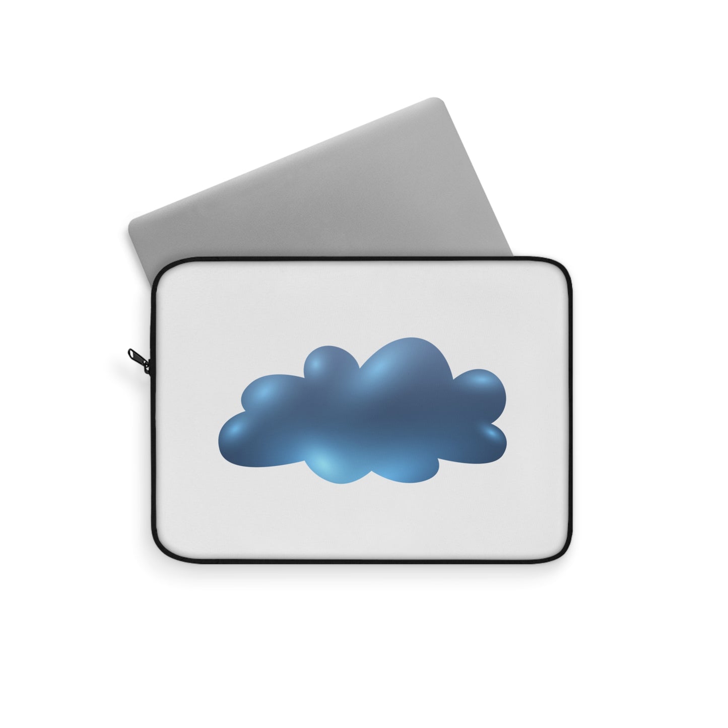 Cloudy Laptop Sleeve, Cute Cloud Design, Tech Accessory, Gift for Students, Computer Case, Protective Sleeve
