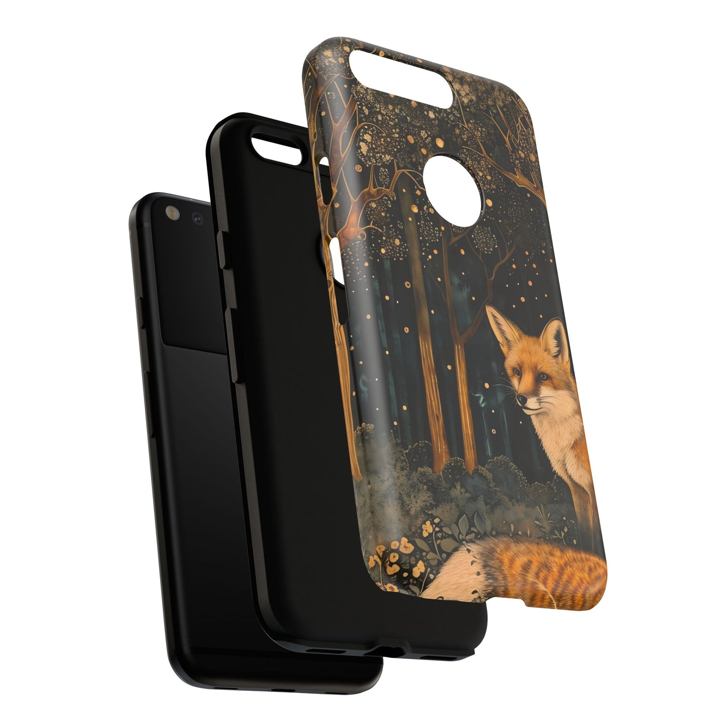 Fox Forest Phone Case, Cool Tough Case for Animal Lovers, Nature Themed Accessory, Unique Gifts for Her, Wildlife Protection