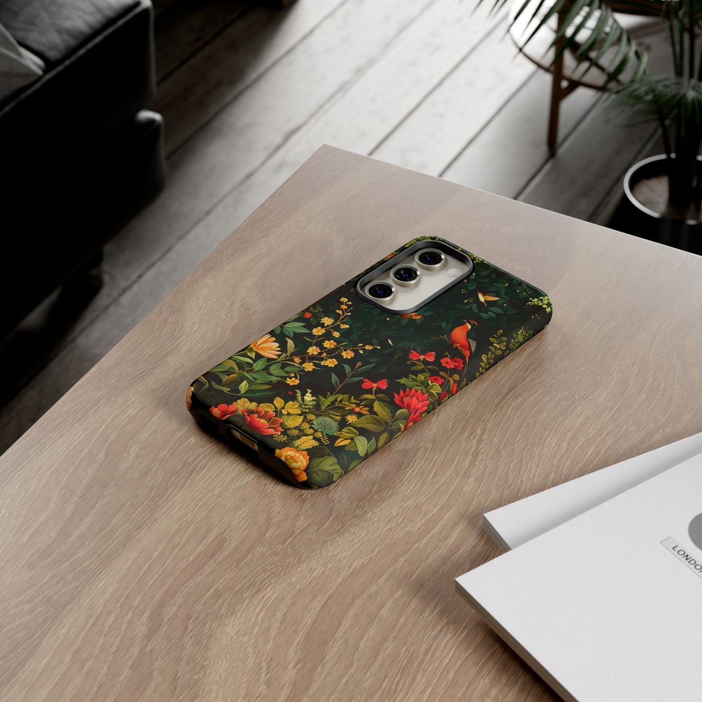 Floral Tough Phone Case, Nature-Inspired Design, Ideal for Garden Lovers, Gift for Birthdays, Christmas, Eco-Friendly Accessory