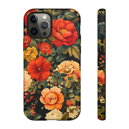Floral Phone Case, Tough Cases, Decorative Tech Accessories, Gift for Her, Nature Lover Gift, Boho Style Case, Spring Floral Cover