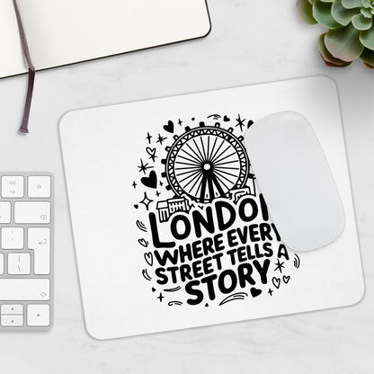 London Themed Mouse Pad, UK Travel Gift, Office Decor, Gaming Accessories, Unique Desk Gift, Personalized Mouse Mat
