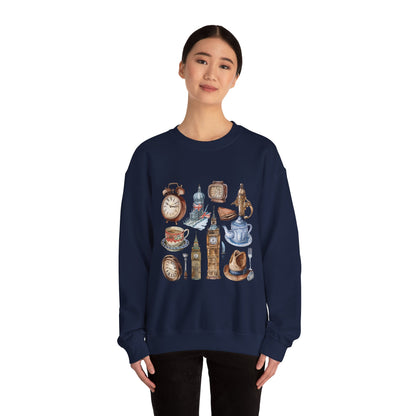 Unisex Heavy Blend™ Crewneck Sweatshirt - Classic England - A Collection of Iconic Imagery