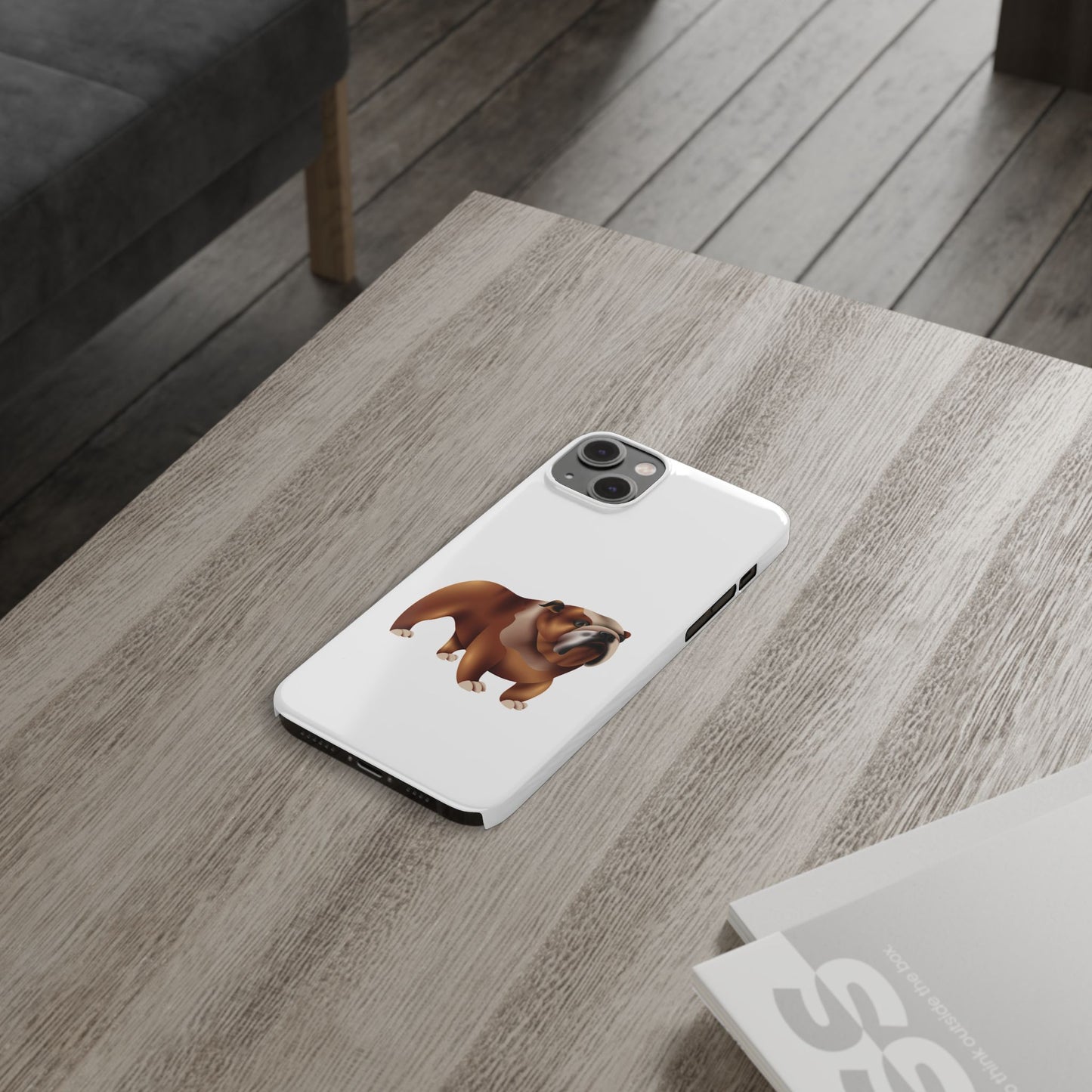 Bulldog Slim Phone Cases, Dog Lover Gift, Cute Phone Cover, Pet Theme Case, Birthday Gift for Dog Owners