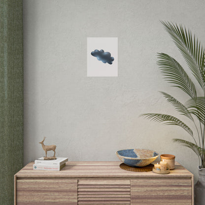 Cloud Art Print, Modern Decor, Minimalist Wall Art, Home Office Decor, Unique Gift, Aesthetic Poster