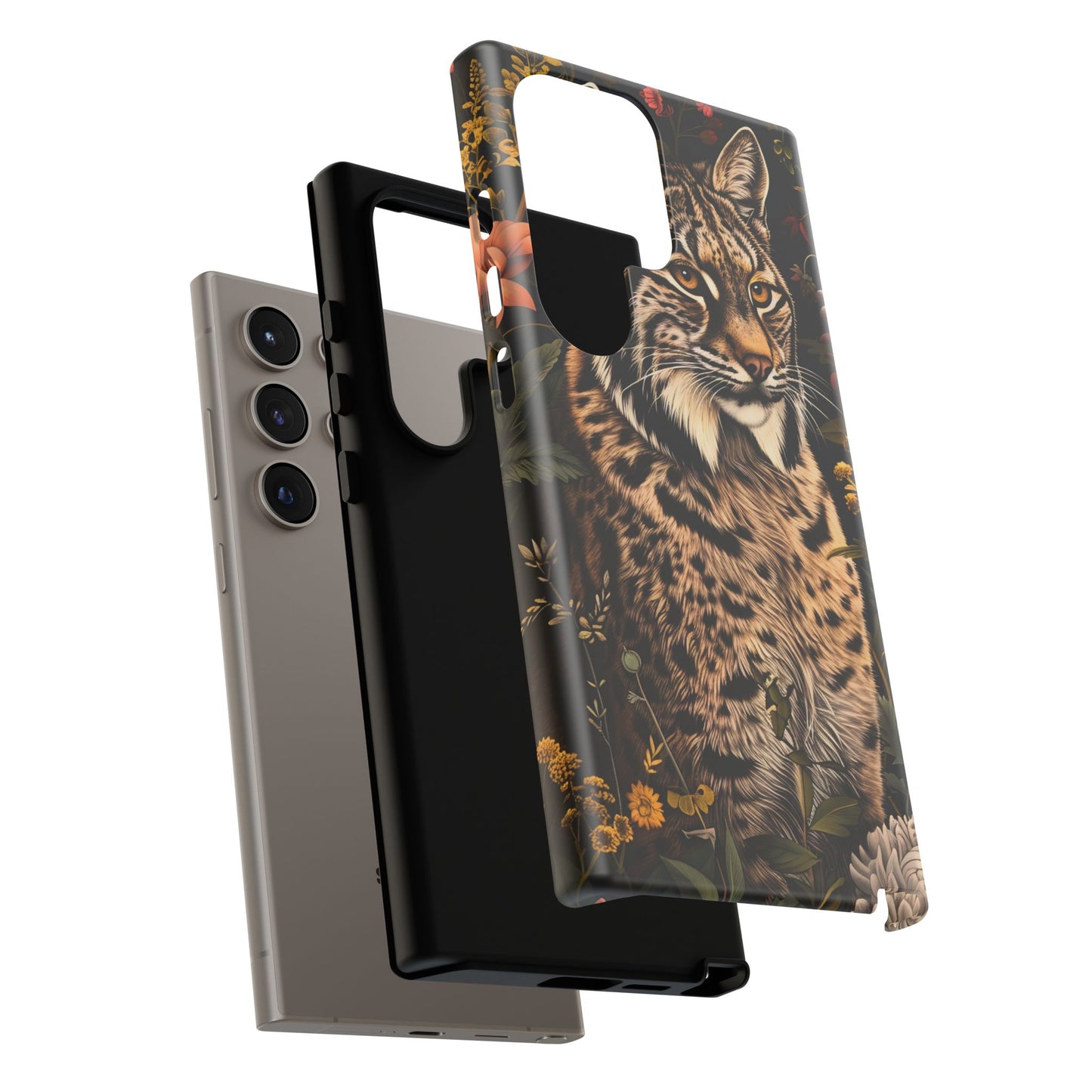 Wildlife Phone Case with Lynx Design, Tough Cases, Animal Lovers Gift, Nature Inspired Accessories, Unique Tech Protection