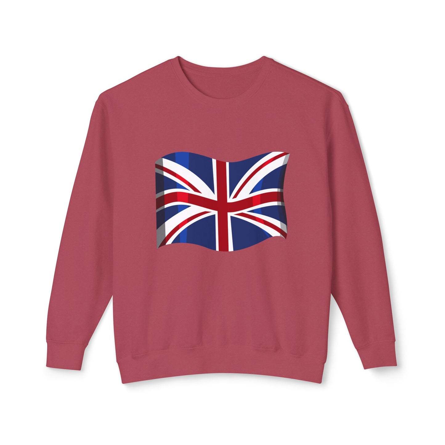 Unisex Lightweight Crewneck Sweatshirt - Classic UK Flag