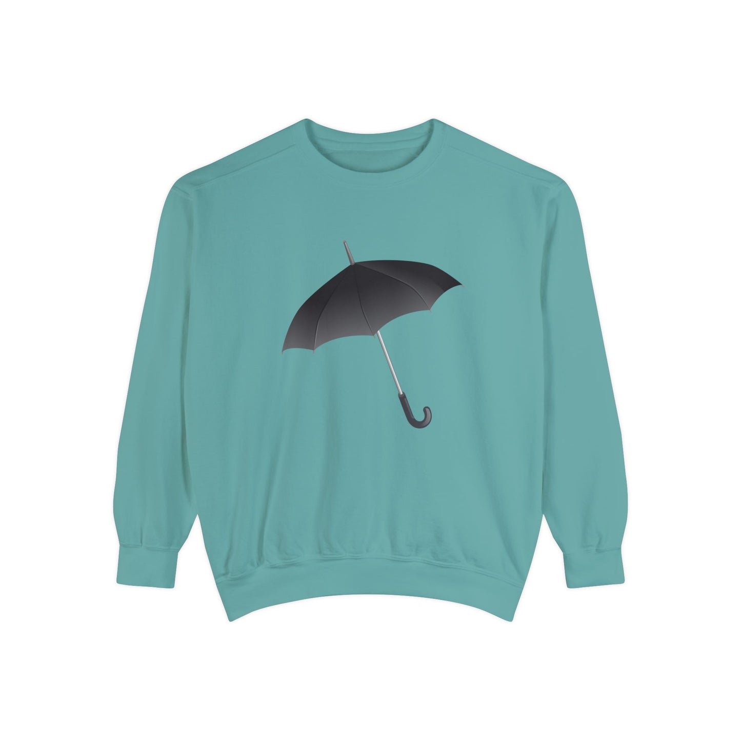 Unisex Garment-Dyed Sweatshirt Elegant - Regal Royal Umbrella