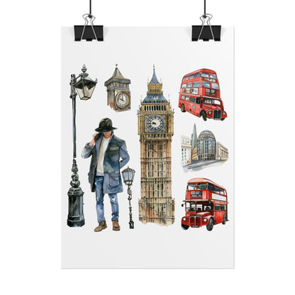London themed Rolled Posters