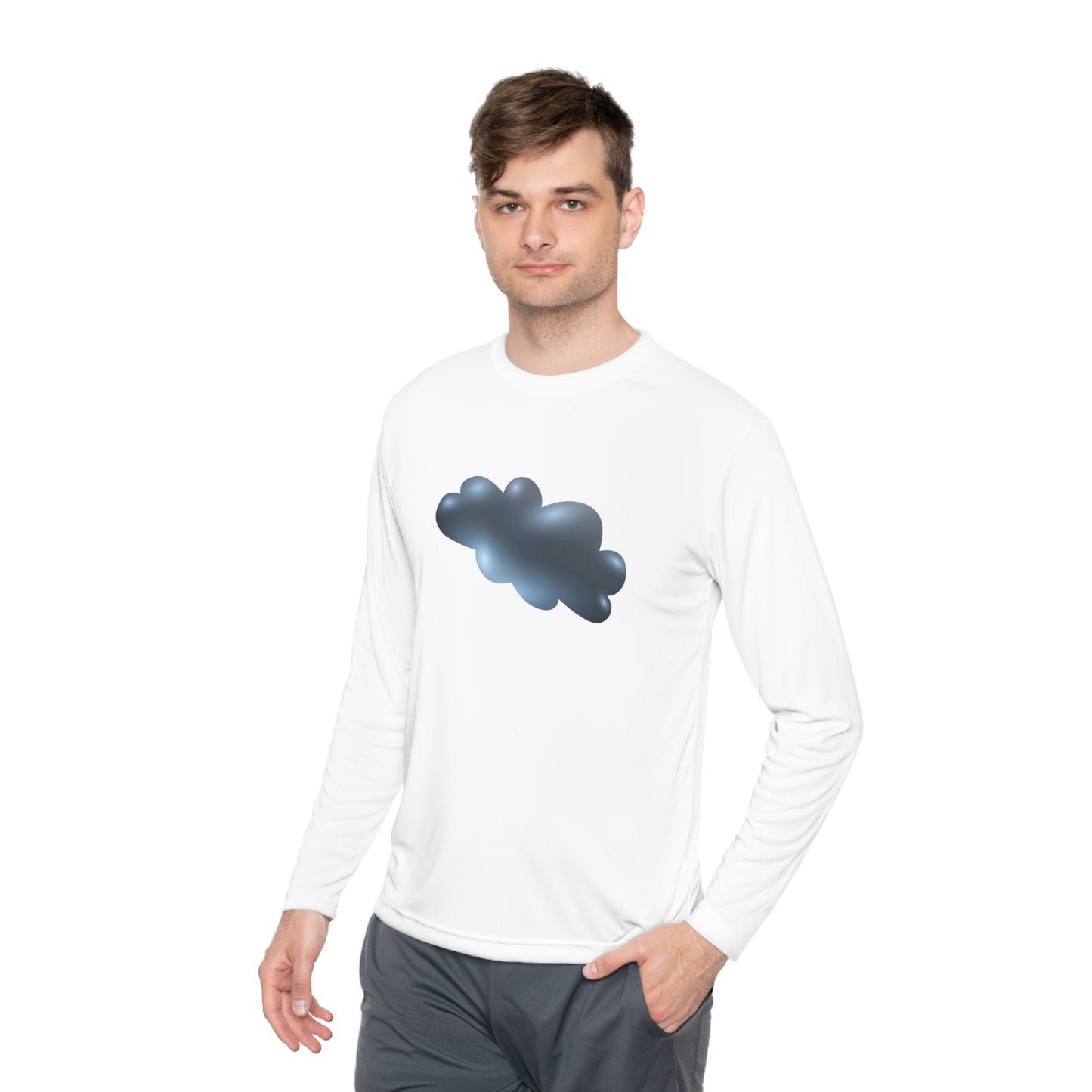 Unisex Lightweight Long Sleeve Tee - Serene Cloudscape - Dreamy Cloud
