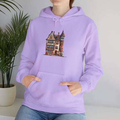 Unisex Heavy Blend™ Hooded Sweatshirt - Charming & Cozy - Life in a British Village House