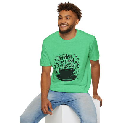 My London Tea has an Accent Unisex Softstyle T-Shirt