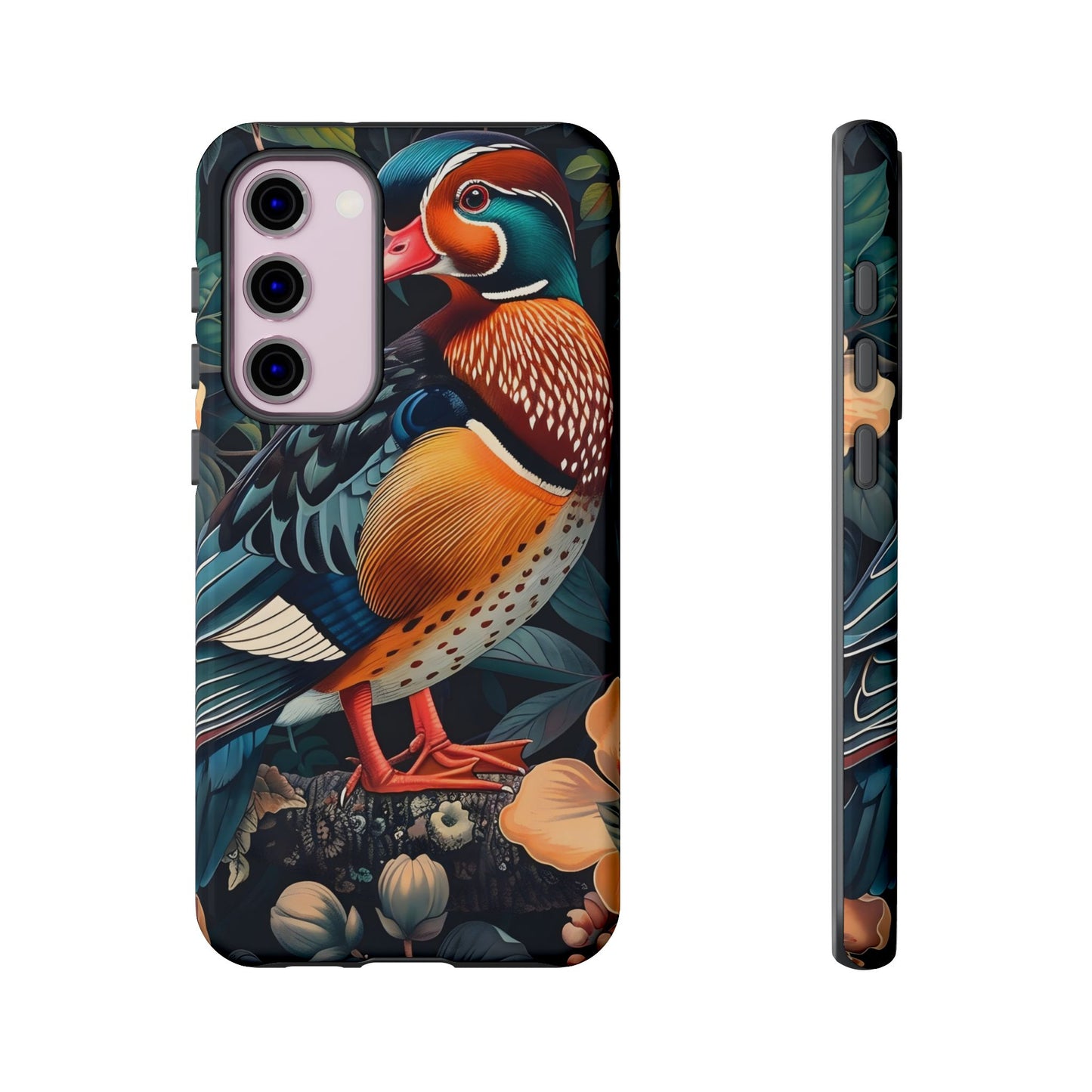 Vibrant Phone Case with Artistic Bird Design, Nature Lover Gift, Wildlife Enthusiast Accessory, Floral Tech Case, Unique Mobile Cover