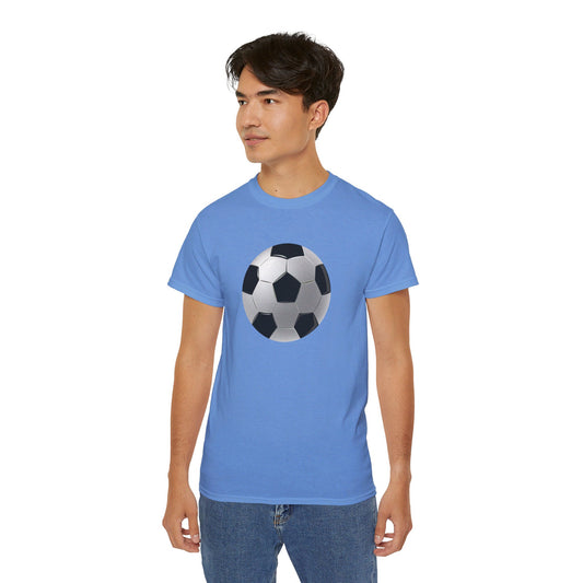 Dynamic Football Design - Sports Passion and Energetic Unisex Ultra Cotton Tee