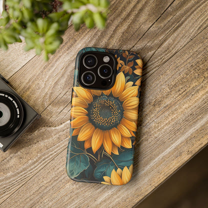 Sunflower Phone Case - Bright Floral Design, Stylish Tough Cover for Sunflower Lovers, Gift for Plant Enthusiasts, Mom Gift, Nature Lovers