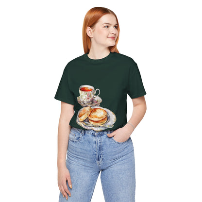 Unisex Jersey Short Sleeve Tee - A Taste of Tradition - Iconic British Cuisine