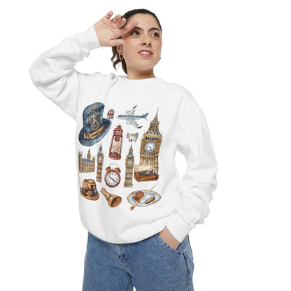 Unisex Garment-Dyed Sweatshirt - England’s Most Famous Icons