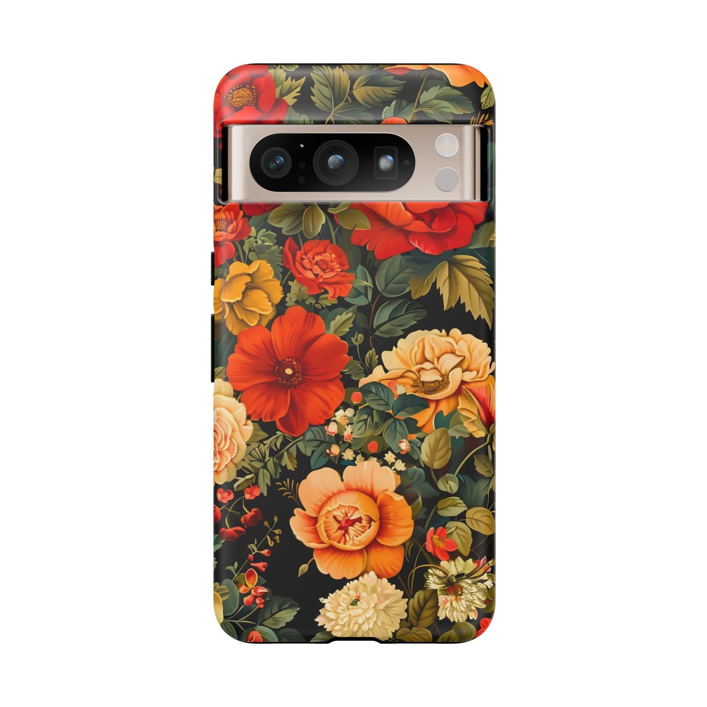 Floral Phone Case, Tough Cases, Decorative Tech Accessories, Gift for Her, Nature Lover Gift, Boho Style Case, Spring Floral Cover