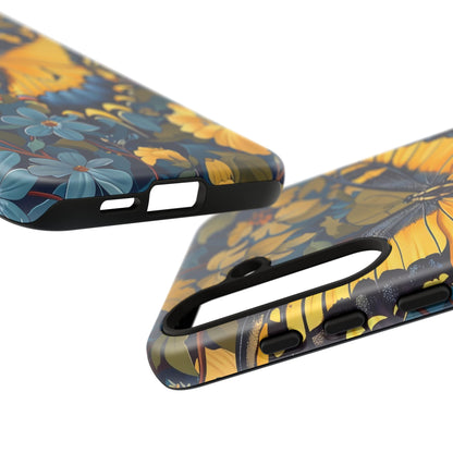 Colorful Butterfly Phone Case, Floral Design, Tough Cases, Protective Cover, Gifts for Nature Lovers, Birthday Present