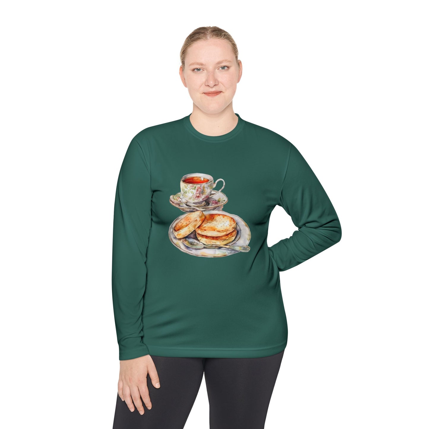 Unisex Lightweight Long Sleeve Tee - The Crown’s Table - British Royal Food Traditions