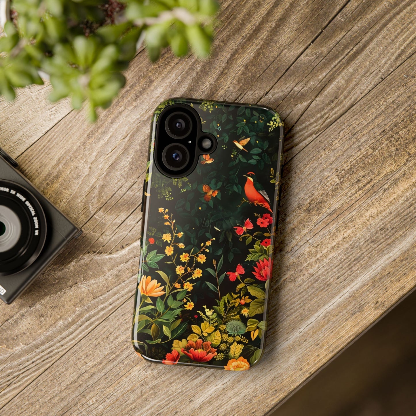 Floral Tough Phone Case, Nature-Inspired Design, Ideal for Garden Lovers, Gift for Birthdays, Christmas, Eco-Friendly Accessory