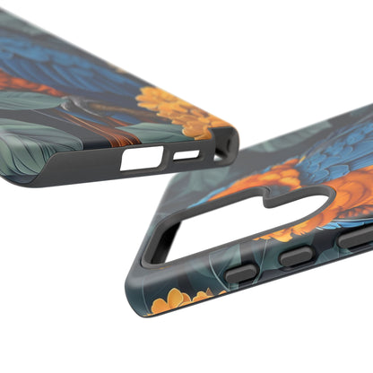 Tropical Parrot Phone Case - Tough Cases, Colorful Phone Cover, Nature Lover Gift, Floral Design, Bird Lover Accessory