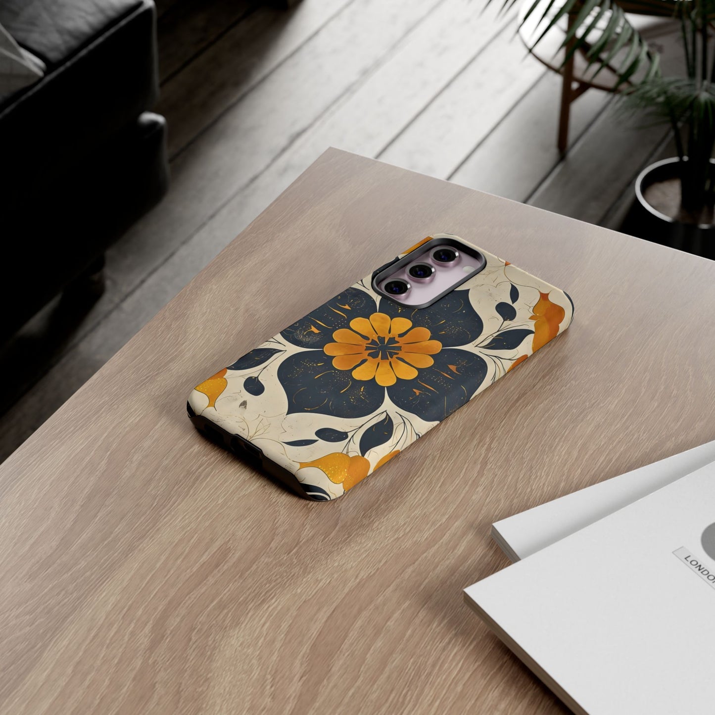 Floral Phone Case - Tough Cases, Botanical iPhone Cover, Vintage Flower Design, Durable Smartphone Protection, Unique Gift Idea