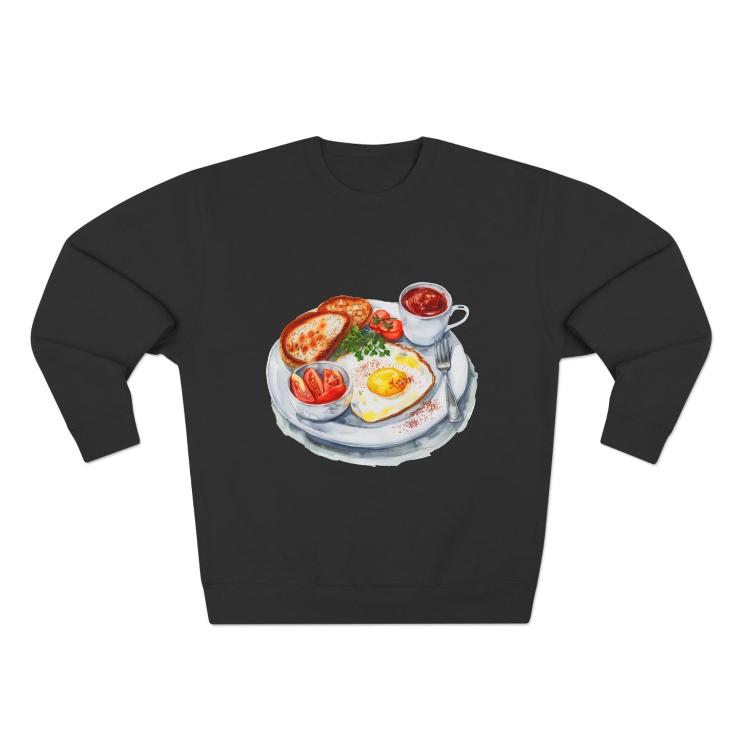 Unisex Crewneck Sweatshirt - British Royal Breakfast Elegant and Opulent Morning Feast
