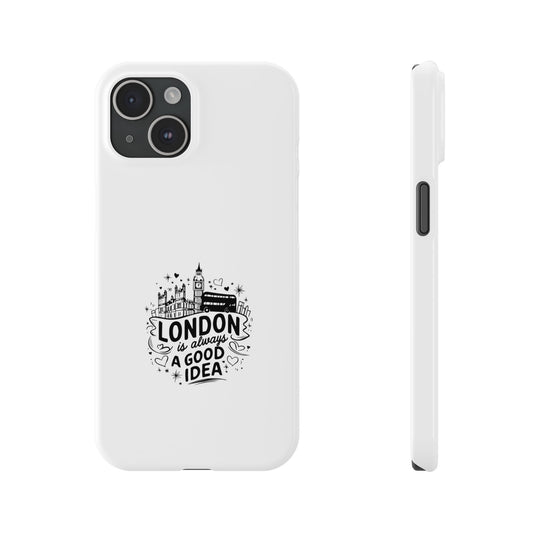 Stylish London Phone Case, Slim Phone Case for Travelers, Gift for London Lovers, Unique Phone Cover, Trendy Cell Phone Protector