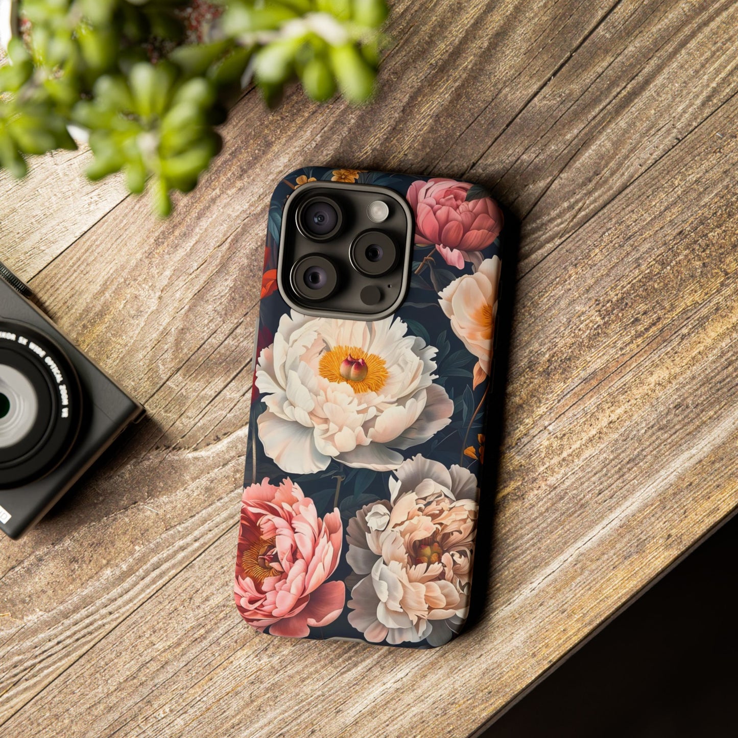 Floral Phone Case, Tough Phone Cover, Flower Design, Unique Gift for Her, Trendy Accessory, Spring Decor