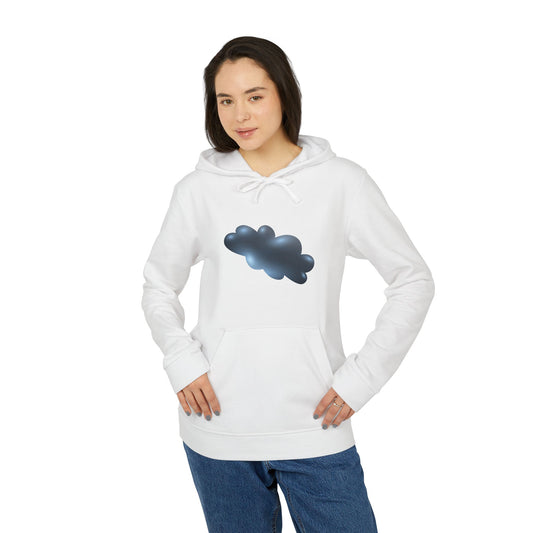 Adidas Unisex Cloud Print Fleece Hoodie - Cozy and Stylish - Serene Cloudscape - Dreamy Cloud Design