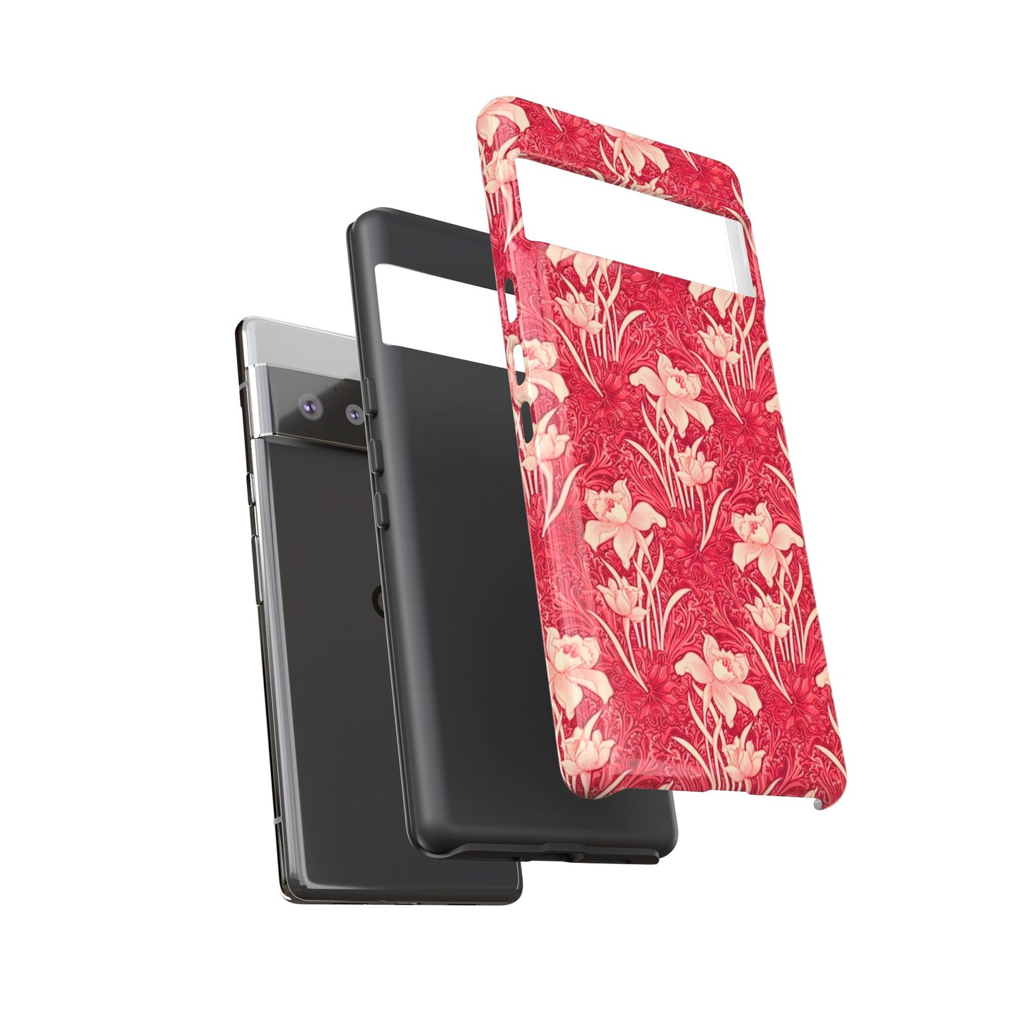 Floral Tough Phone Case - Durable, Stylish Accessory, Perfect Gift for Her, Floral Pattern, Customizable, Ideal for Daily Use