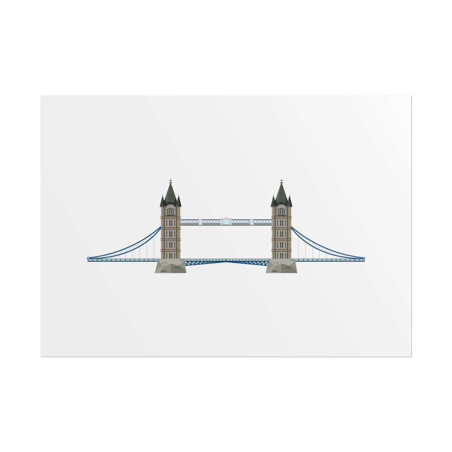 Tower Bridge Rolled Poster, London City Decor, Wall Art, Gift for Travelers, Home Aesthetic, UK Wall Art