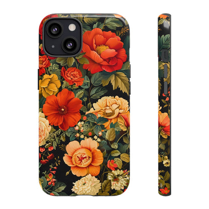 Floral Phone Case, Tough Cases, Decorative Tech Accessories, Gift for Her, Nature Lover Gift, Boho Style Case, Spring Floral Cover