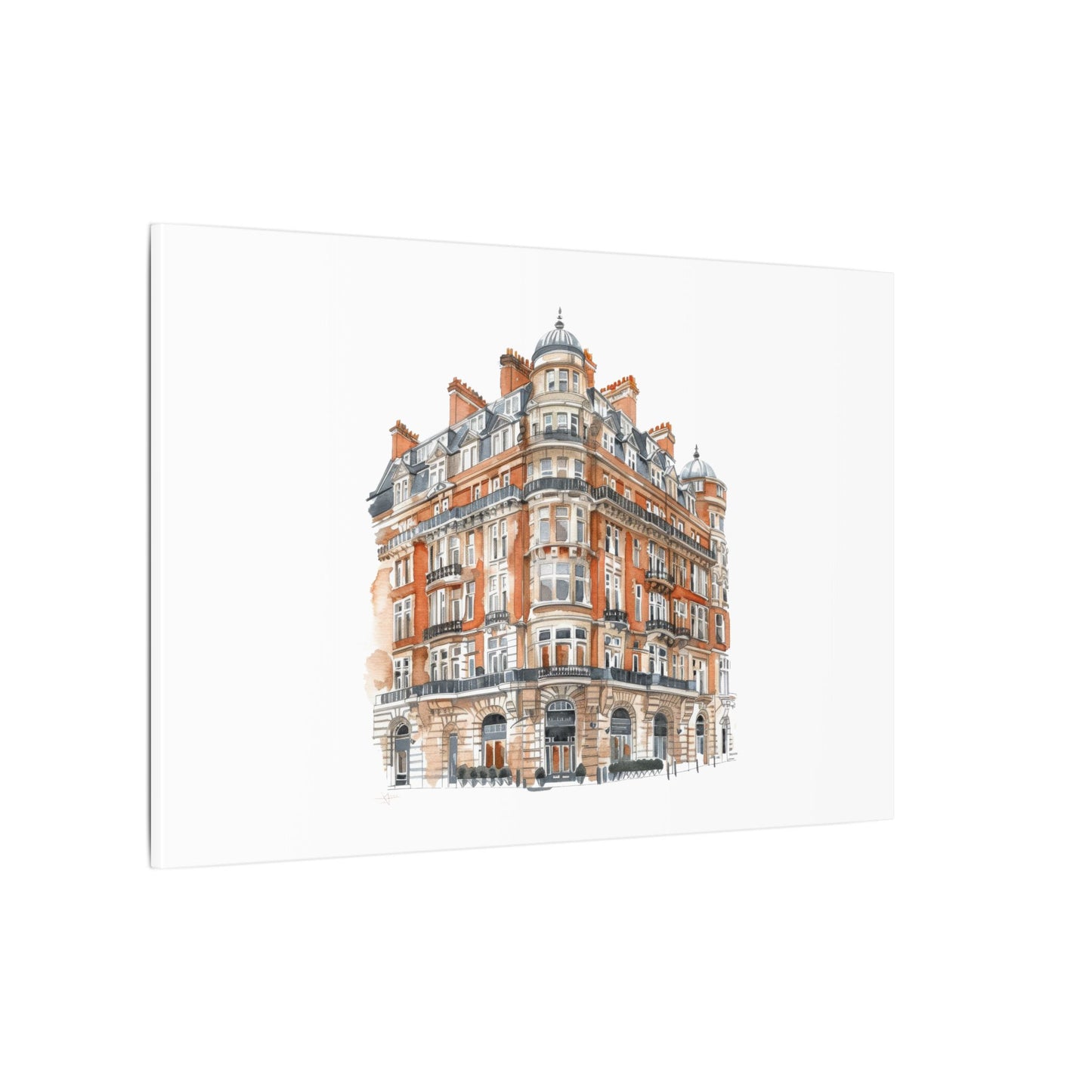 Artistic Matte Canvas Print of Historic Building, Wall Art Decor, Home Interior, Unique Gift, Fine Art, Architecture Lover, Urban Design