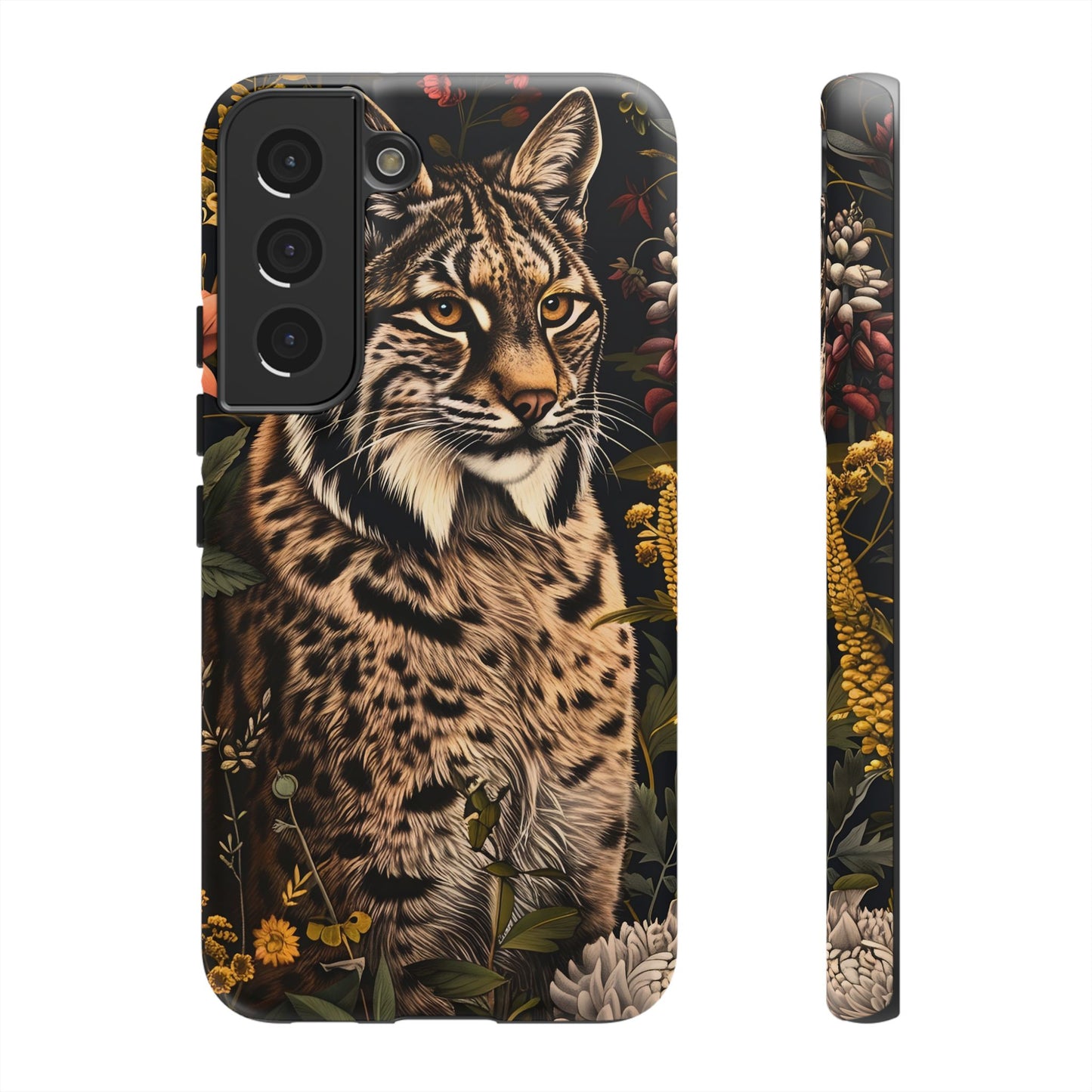 Wildlife Phone Case with Lynx Design, Tough Cases, Animal Lovers Gift, Nature Inspired Accessories, Unique Tech Protection