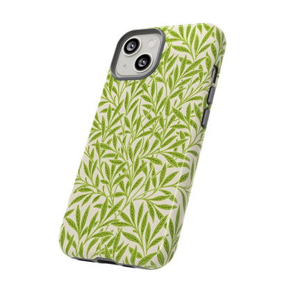 Green Leaf iPhone Case, Tough Cases, Botanical Phone Protection, Eco-Friendly Cover, Nature Lover Gift, Trendy Cell Phone Accessory