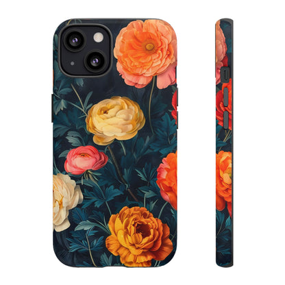 Floral Phone Case - Tough Cases, Stylish Protection, Gift for Flower Lovers, Customizable Cover, Floral Design Mobile Accessory