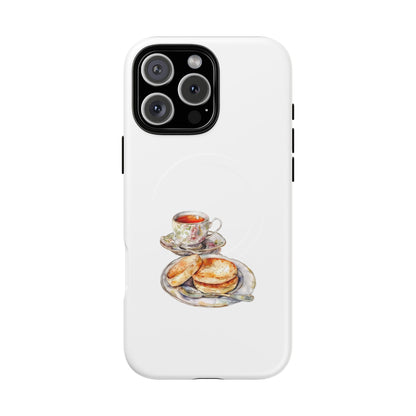 Tough Magnetic Cases with Tea and Biscuit Design - Durable Phone Accessories, Unique Gifts, Stylish Tech Gear, Tea Lover's Must-Have, [...]